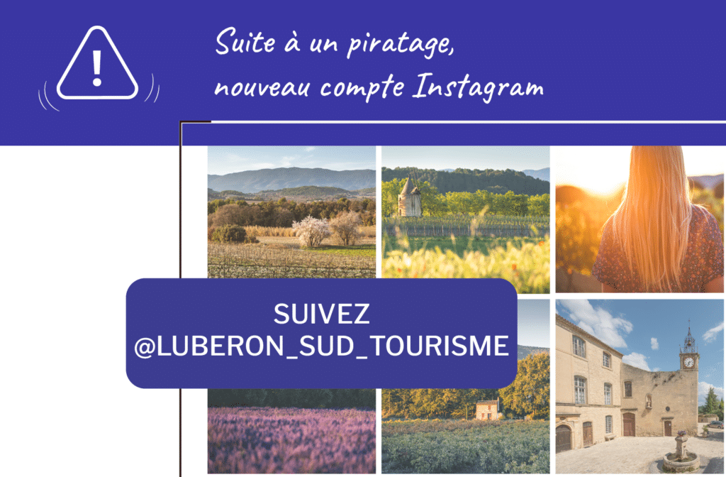 Nouveau instagram pour Luberon Sud Tourisme