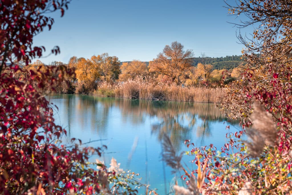 Vue des 7 lacs de la Durance à Beaumont-de-Pertuis