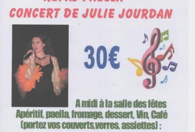 Repas paella – concert de Julie JOURDAN